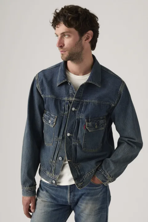 Levi's Vintage Clothing Veste Type II 1953 - Homme - Bleu / Flippen - XL