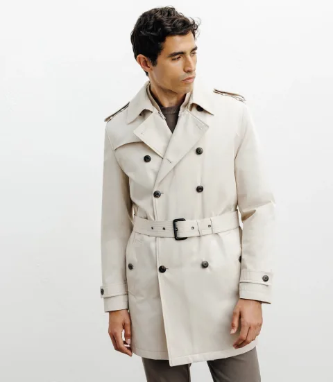 IZAC - Trench croisé beige
