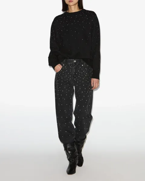 Sweatshirt Riseda - Femme - Noir - Taille 42 - Marant Étoile