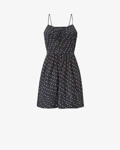 Robe Dryna - Femme - Noir Et Écru - Taille 42 - Marant Étoile