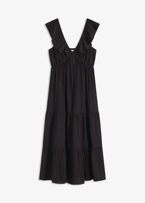 Robe à bretelles en viscose mélangée