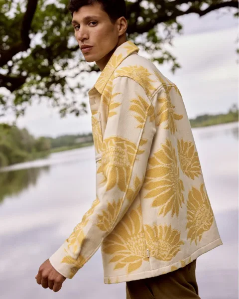 Surchemise crème et jaune - GASTINE