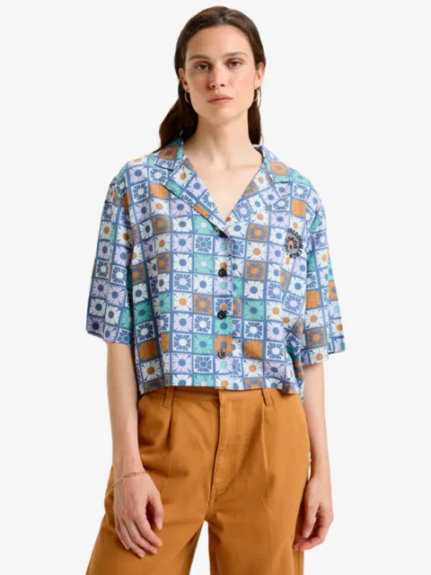 Tilebloom - Chemise manches courtes pour Femme Violet
