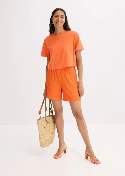 Short en léger jersey crêpe