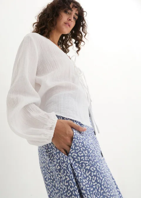 Jupe midi en viscose avec poches