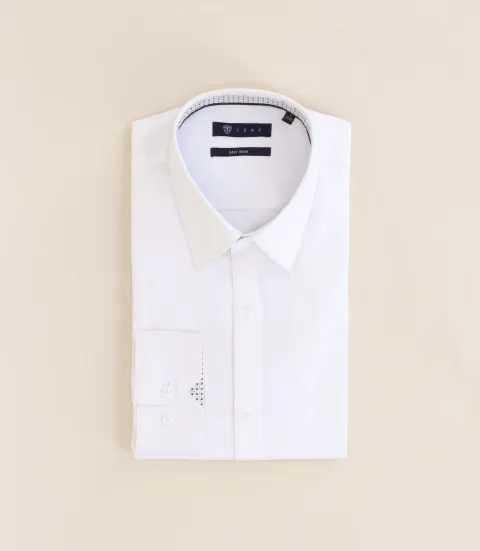 IZAC - Chemise repassage facile blanche