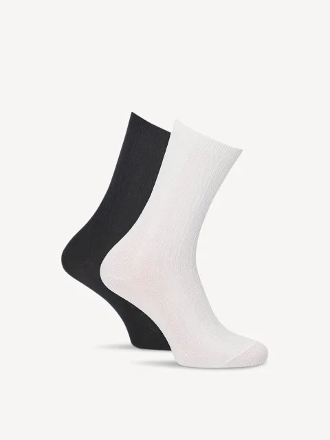 Chaussettes, lot de 2 noir - 35-38