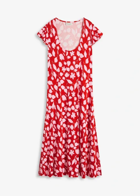 Robe imprimée en jersey viscose