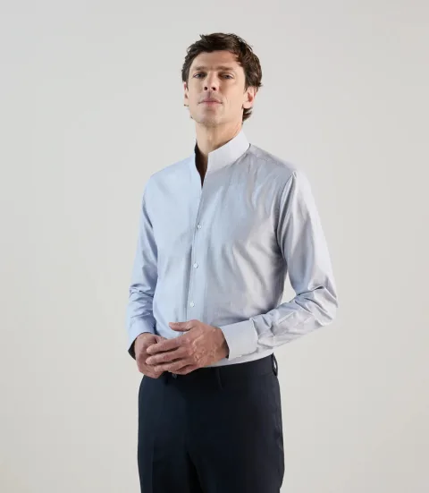 IZAC - Chemise col philosophe marine