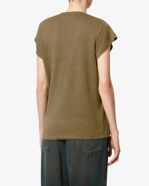 Tee Shirt Zankou - Femme - Foncé Kaki - Taille L - Marant Étoile