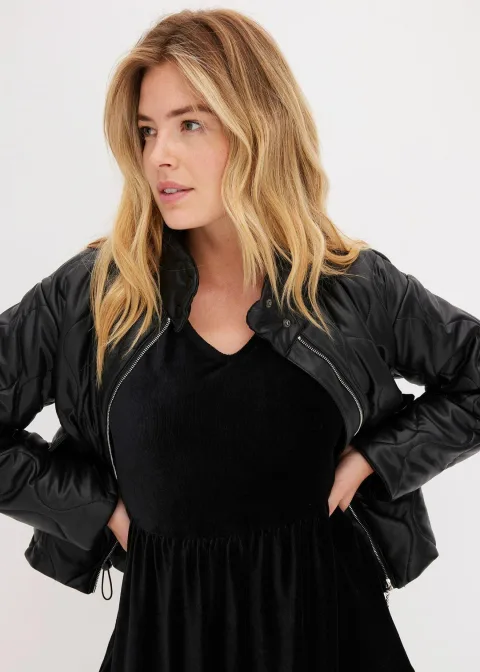 Robe courte en velours extensible