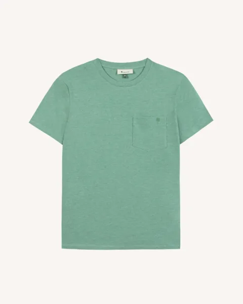 T-shirt vert menthe coton - OLONNE