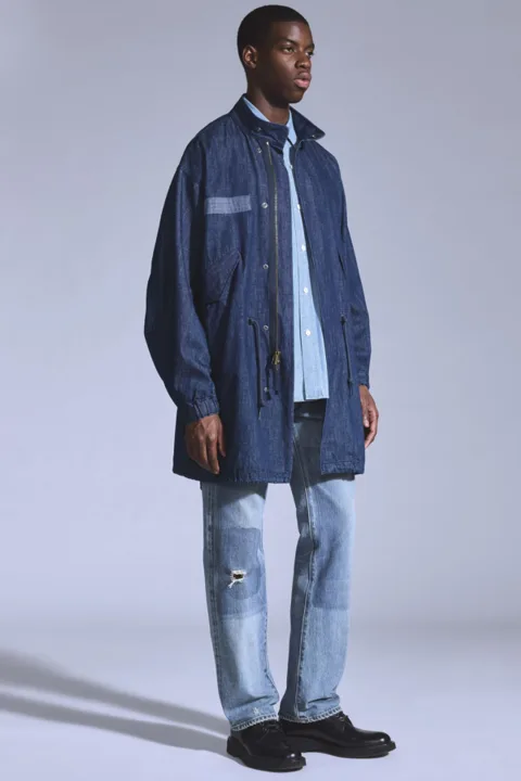 Levi's Parka Fishtail - Homme - Bleu / Blue Fishtail Marine - XL