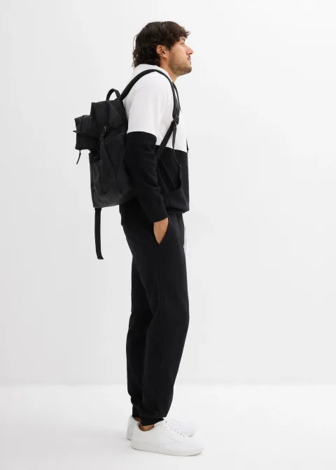 Pantalon de jogging à bords-côtes en bas de jambe