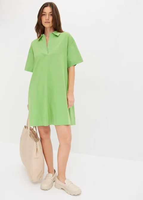 Robe-chemise en coton extensible
