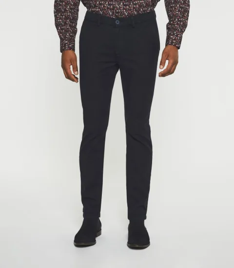 IZAC - Pantalon chino marine VINTAGE