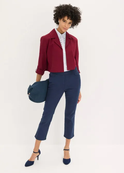 Pantalon 7/8 à taille élastiquée