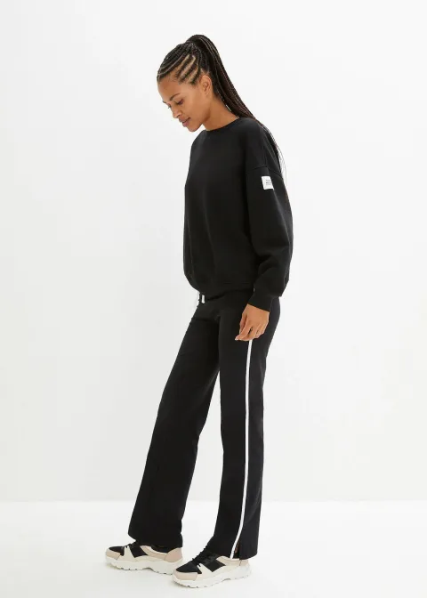 Pantalon droit en jersey coton