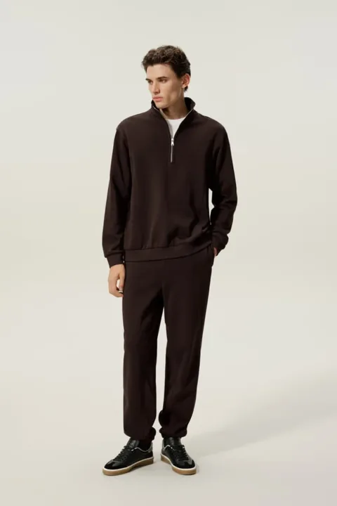 LILYSILK Jogging Homme SILKERRY en Soie Douce, Pantalon de Sport Confortable Espresso XL