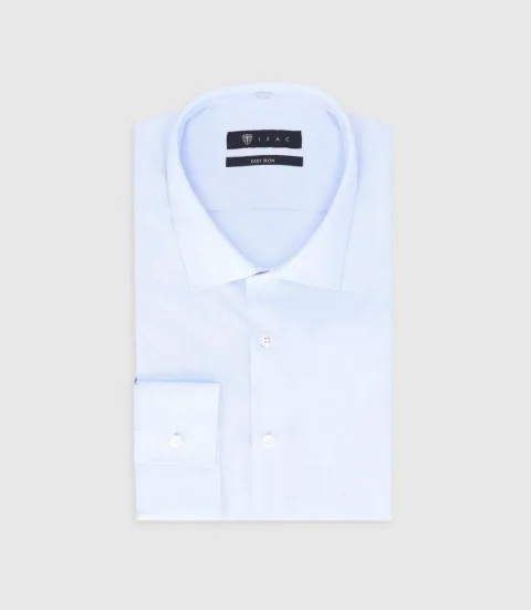 IZAC - Chemise slim Easy Iron bleu MAXIME