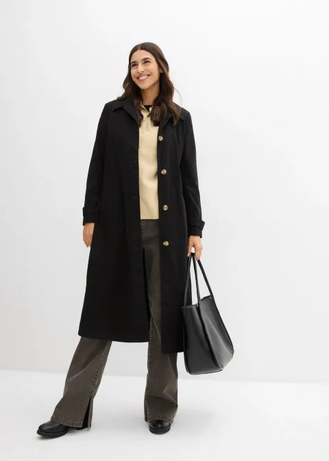 Manteau esprit trench à capuche amovible