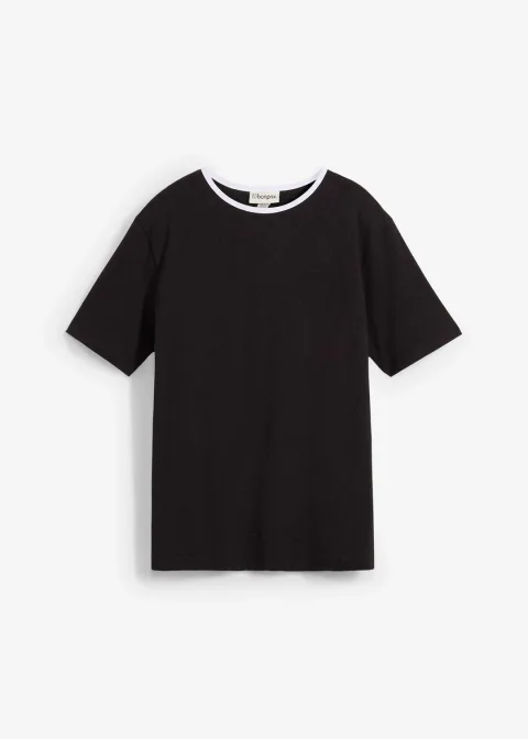 T-shirt avec détail contrastant