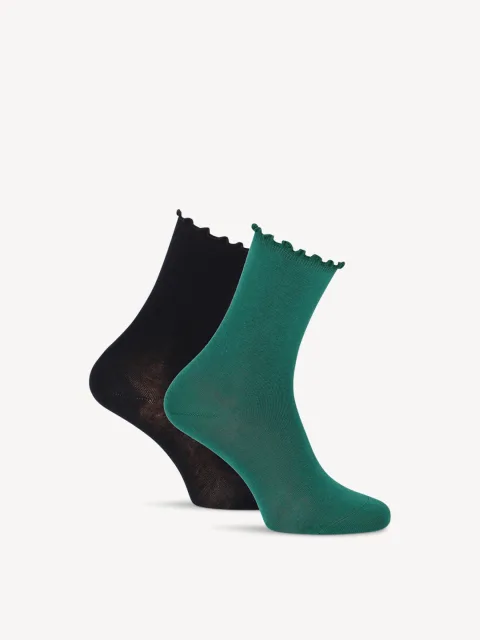 Chaussettes, lot de 2 noir - 35-38