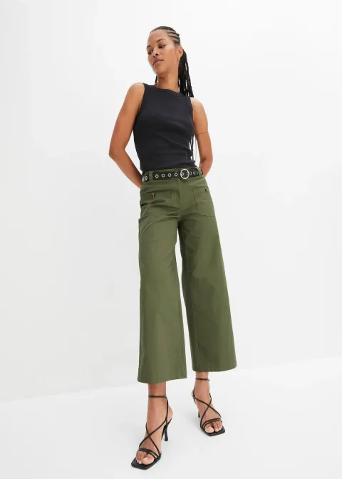 Jean large, taille haute et élastiquée
