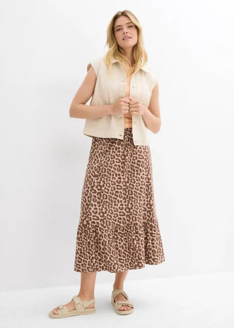 Jupe en jersey viscose