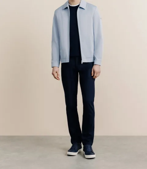 IZAC - Blouson col chemise ciel