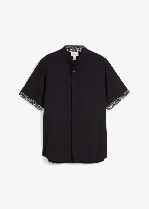 Chemise manches courtes en viscose, slim