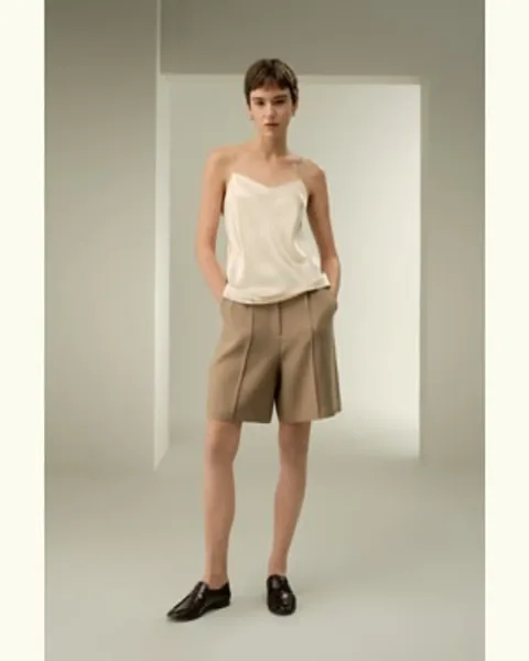 LILYSILK Caraco En Soie Minimaliste Chic 100% Soie De Mûrier S'Accorde Avec N'Importe Quelle Tenue Simple Et Classique Chocolat Xs