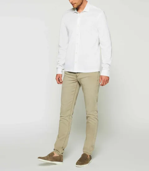 IZAC - Chemise unie écru KANTIN