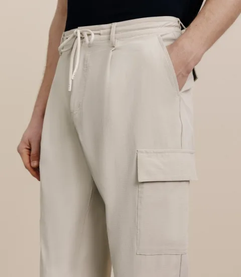 IZAC - Pantalon regular beige