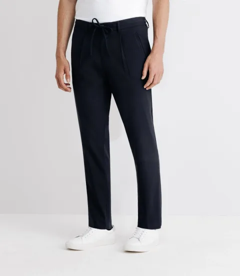 IZAC - Pantalon ville avec cordon marine
