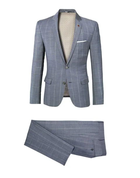 IZAC - Costume carreaux gris