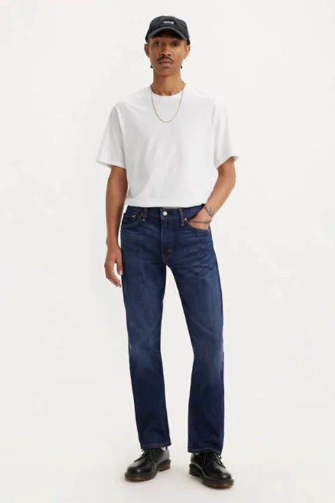 Levi's Jean Slim 513 Slim Straight - Homme - Bleu / Tree Topper Levi'S Flex - 38X34