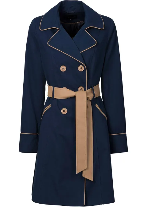 Trench-coat coupe trapèze