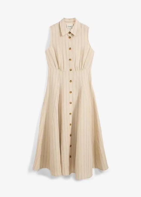 Robe-chemise, 100% lin