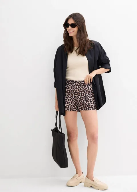 Short à taille élastiquée