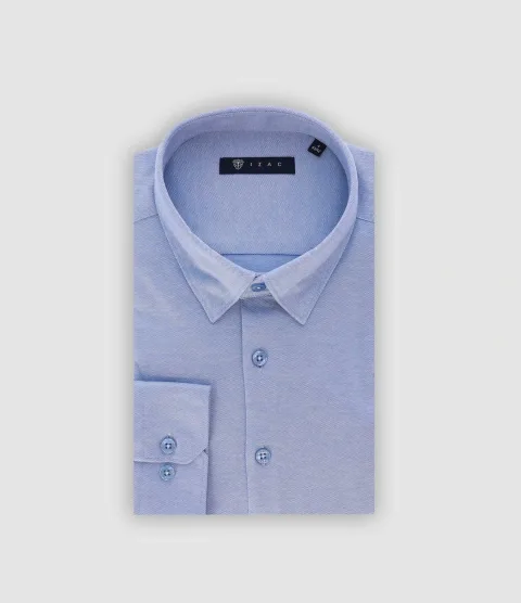 IZAC - Chemise ville en maille ciel PACOME