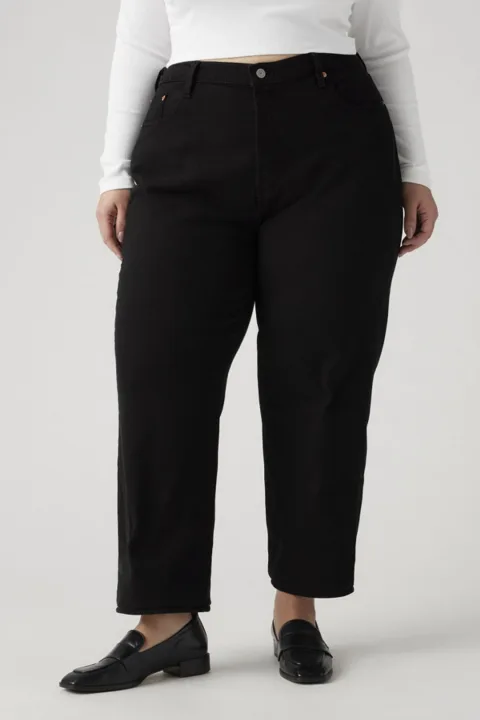 Levi's Jean Ribcage Straight Cheville (grandes Tailles) - Femme - Noir / Black Sprout - 14M