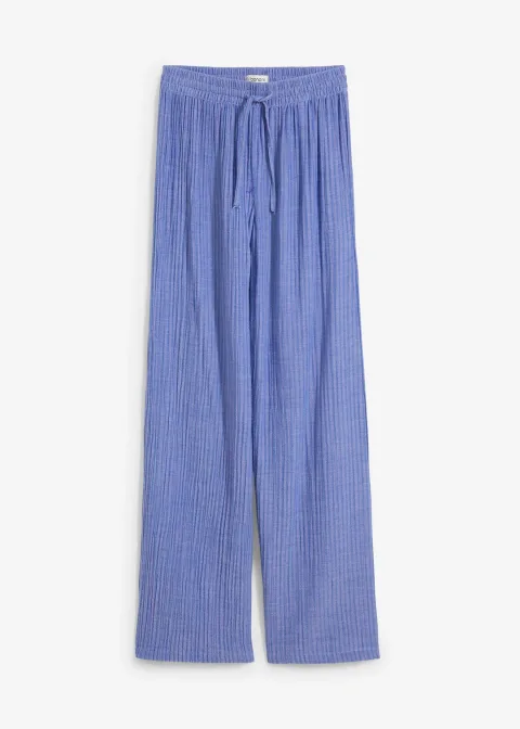 Pantalon palazzo rayé