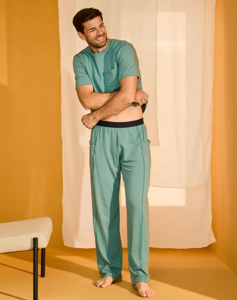 Pantalon coton modal - Velours - Lemahieu