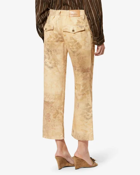 Pantalon Camila - Femme - Désert - Taille42 - Isabel Marant - Collection Été Femme - Nouvelle Collection Capsule La Riviera