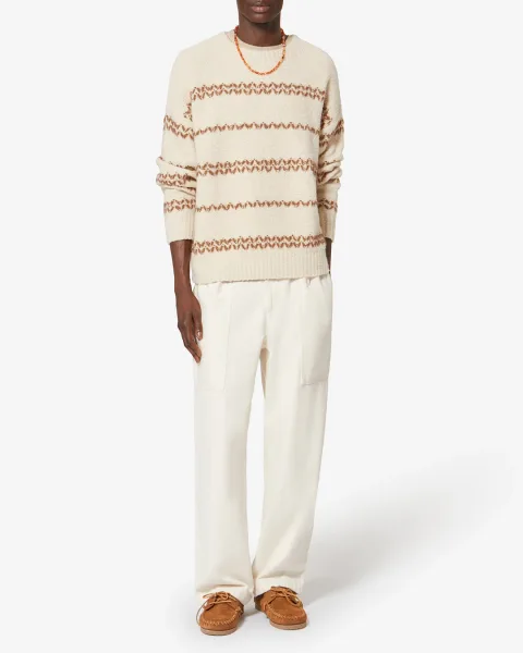 Pull Romain - Homme - Écru-bronze - Taille XL