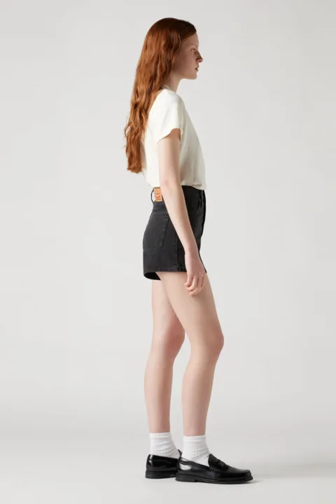 Levi's Short Mom Taille Haute - Femme - Noir / Wonderful - 32