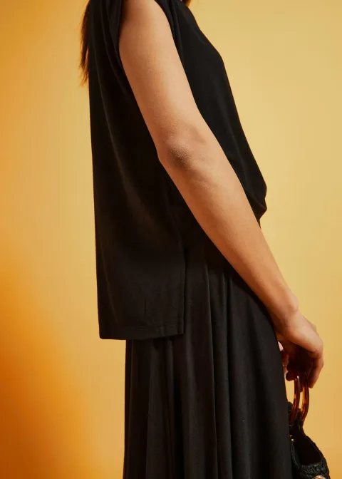 T-shirt oversize en viscose fluide