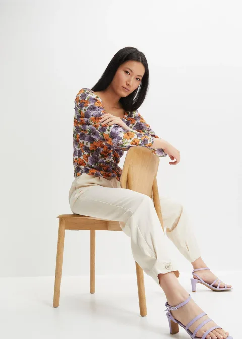 Pantalon à pinces décontracté