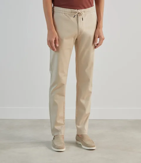 IZAC - Pantalon casual armuré beige